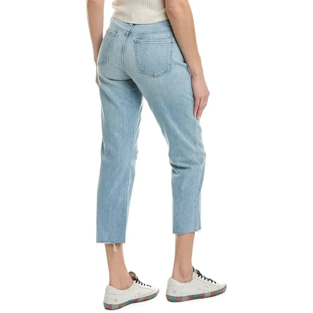 JOE'S Jeans Women's The Lara Mid-Rise‎ Wayfarer Cigarette Crop Jean - 28 - Blue